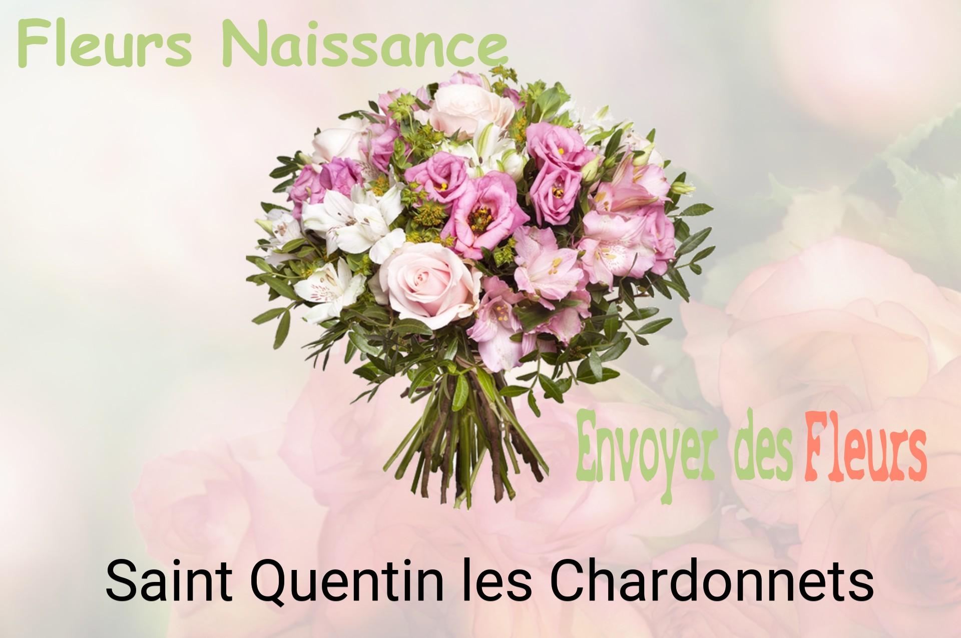 Bouquet de fleurs de naissance livré à Saint-Quentin-les-Chardonnets